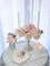 FACINOC Peonies Artificial Flowers Pink Silk Roses Bulk for DIY Wedding Bouquet Bridal Shower Decorations Fake Floral Arrangements Party Table Centerpieces Home Decor Indoor Blush Peach Box 20pcs